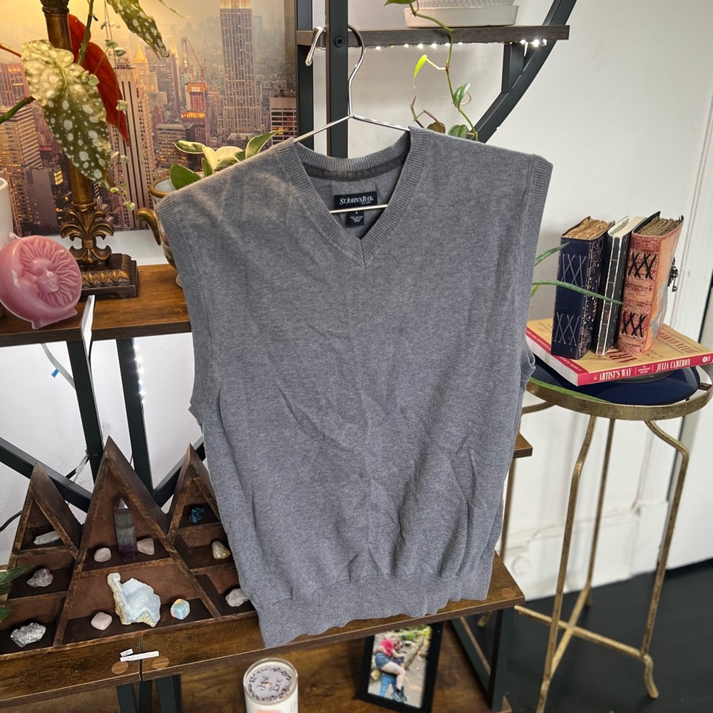 Gray Men's Sweater Vest